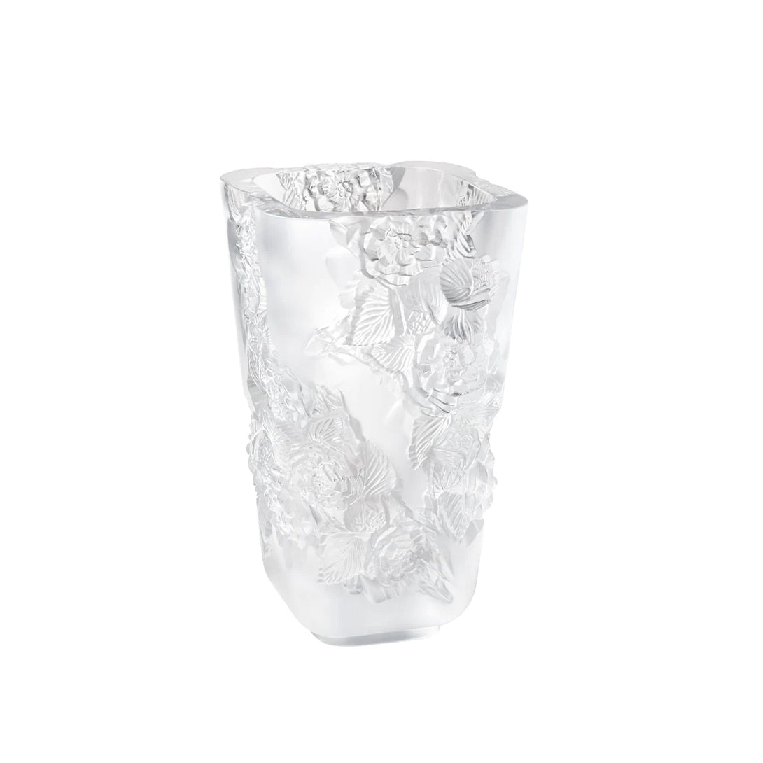 Pivoines Large Vase, Clear | Lakeview Home
