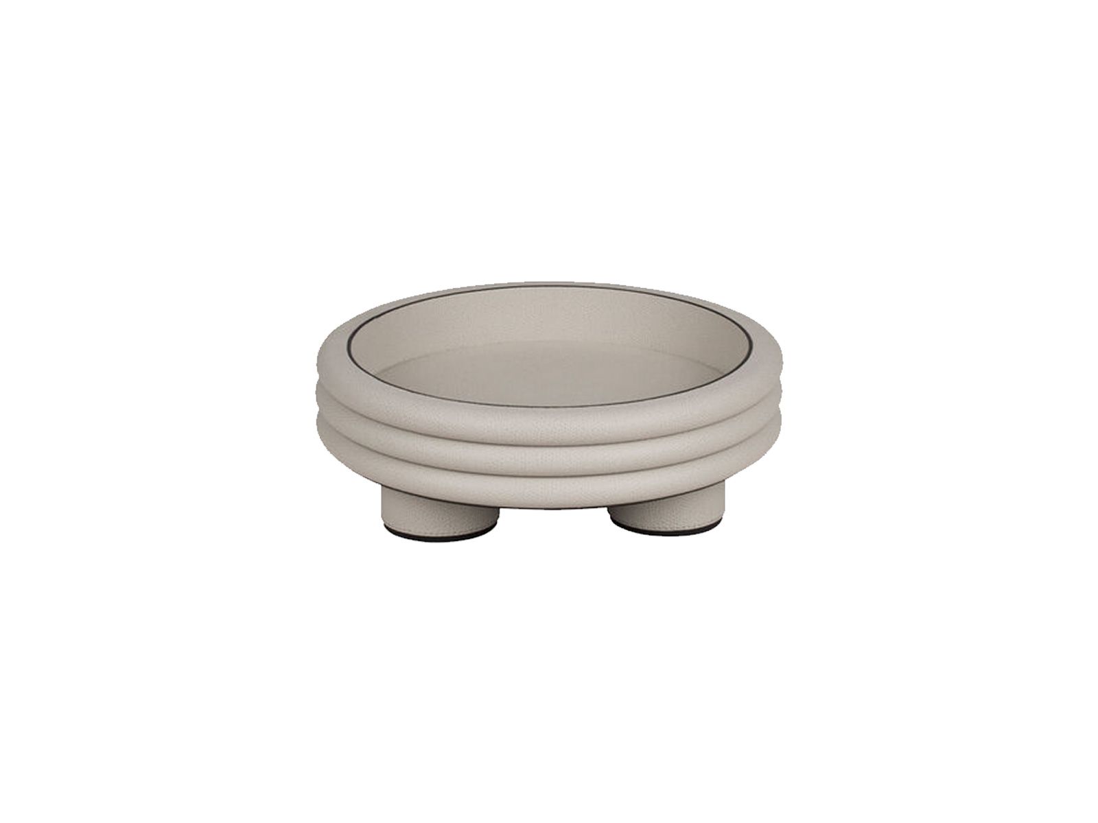 Scala Leather Round Bowl
