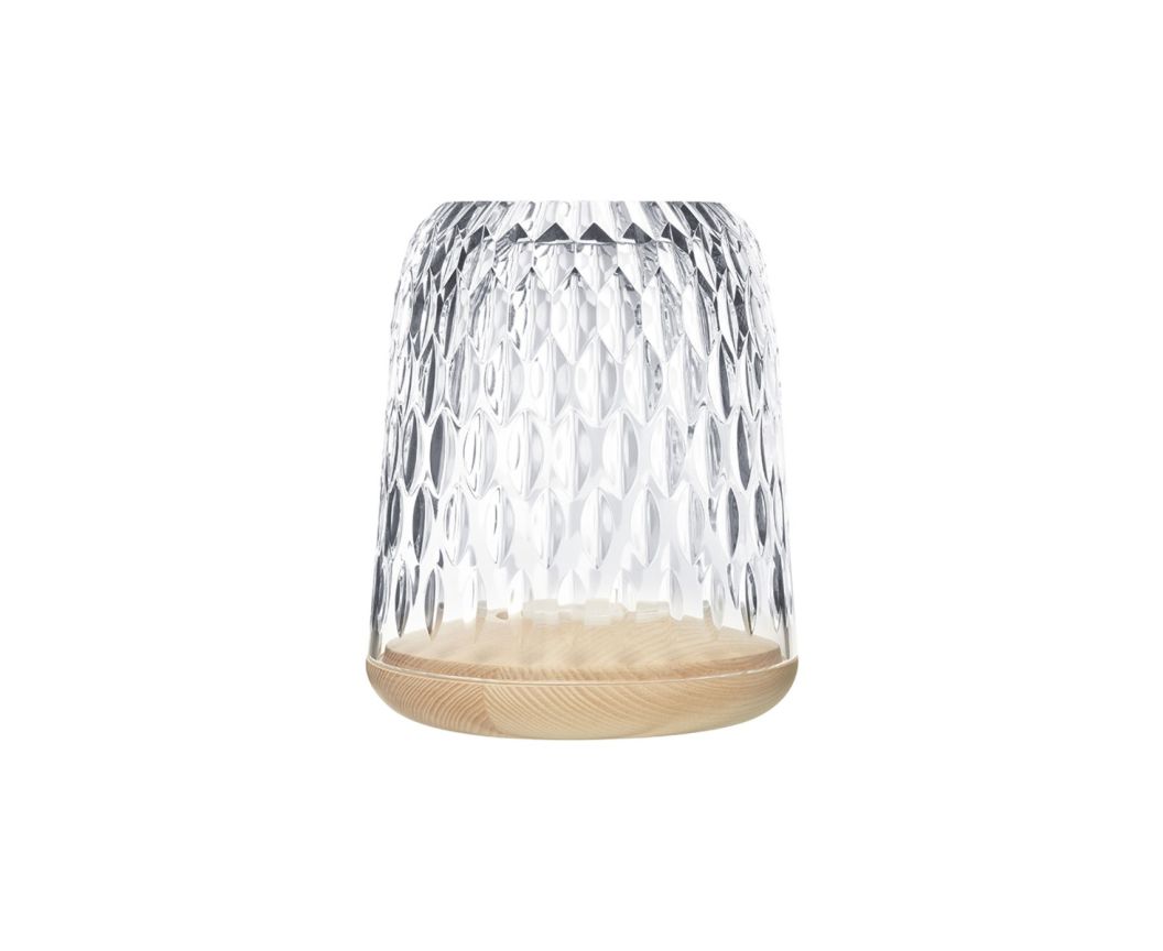 Natural Wood Folia Portable Lamp