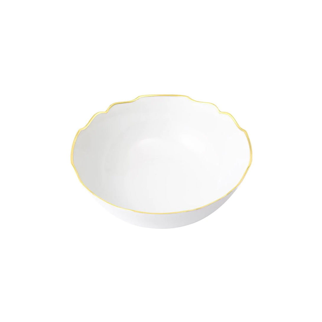 Belvedere Bowl with Gold Rim