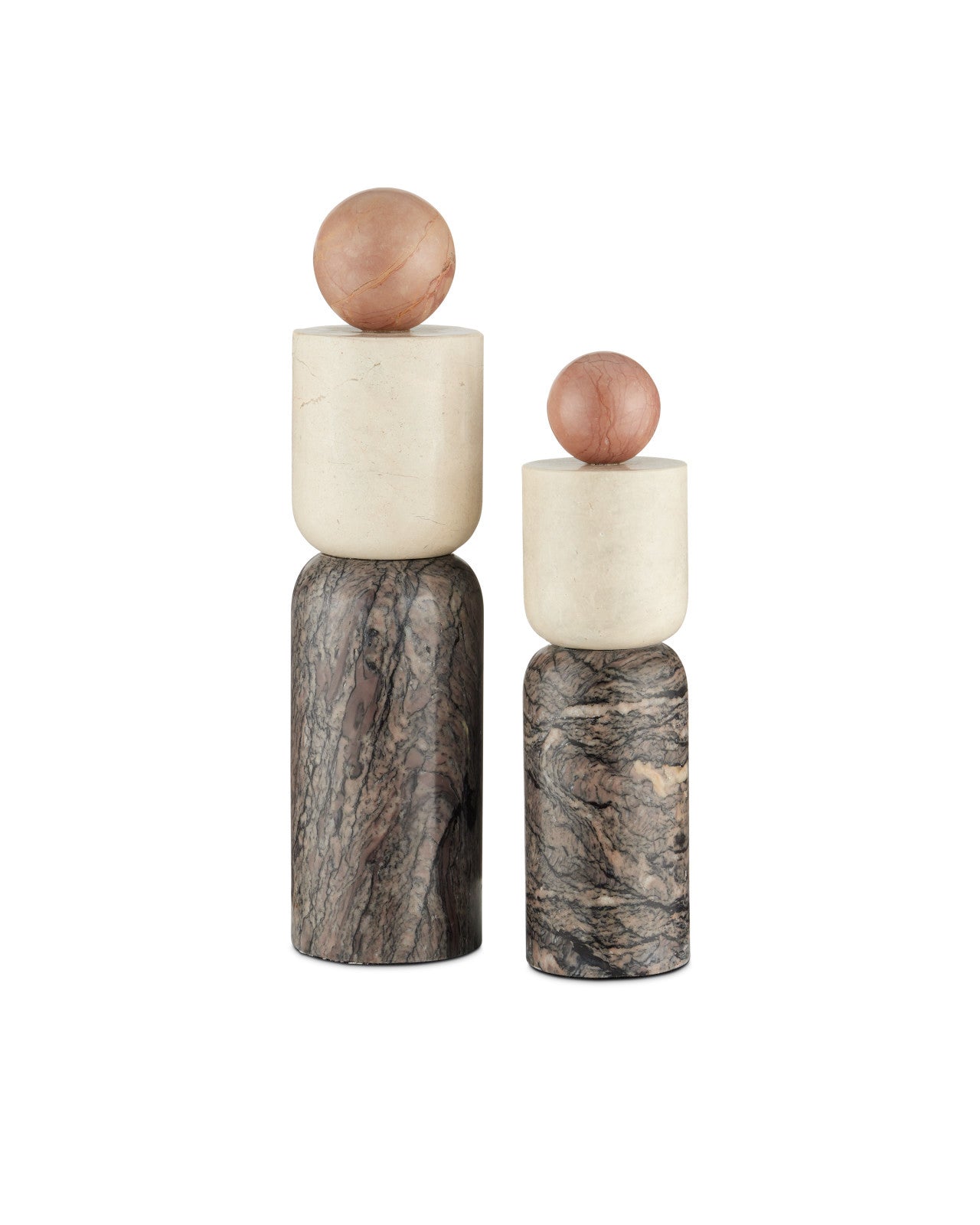 Moreno Marble Objects, Set of 2