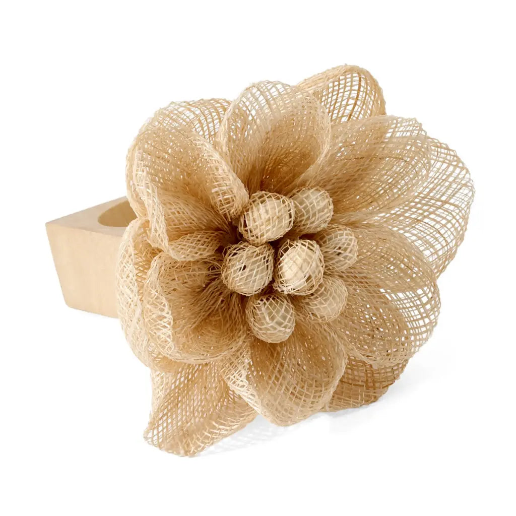 Sinamay Natural Magnolia Napkin Ring (Set of 4)