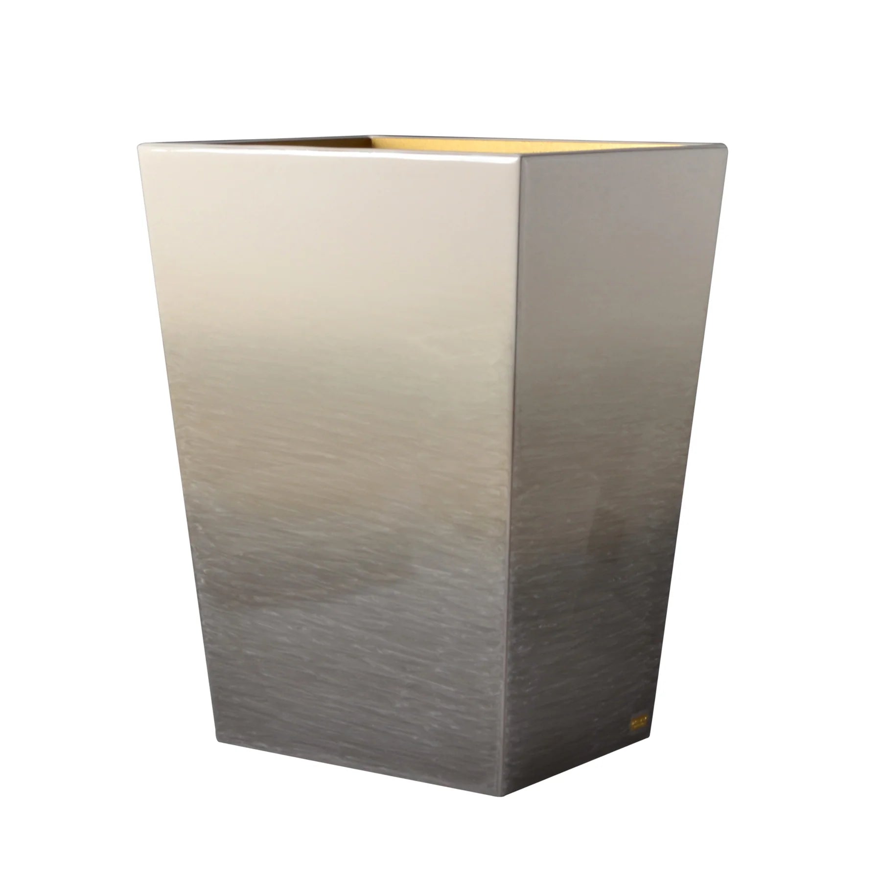 Ombre Wastebasket Natural/Gold