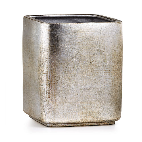 Ava Silver Waste Basket