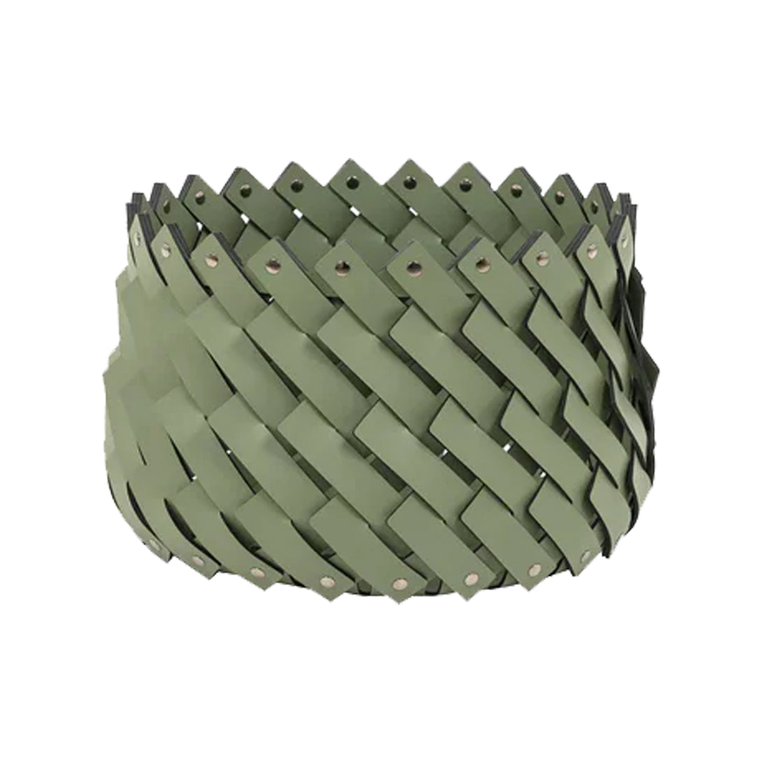 Almeria Small Basket, Hunter Green