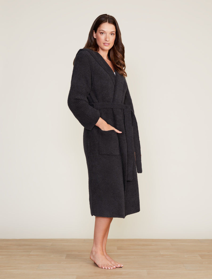 Cozy Chic Ribbed Hooded Robe