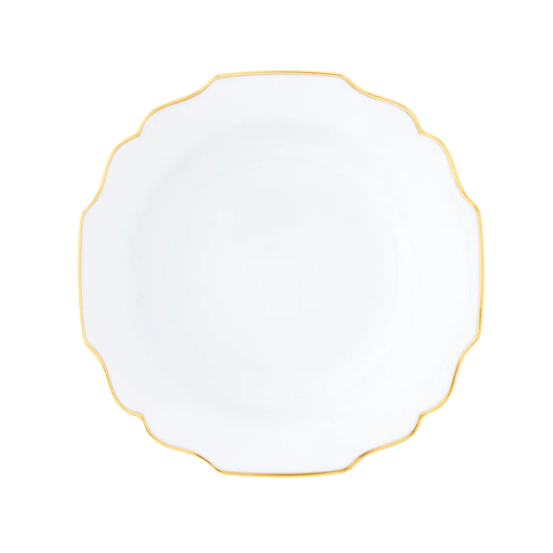 Belvedere Starter Plate with Gold Rim