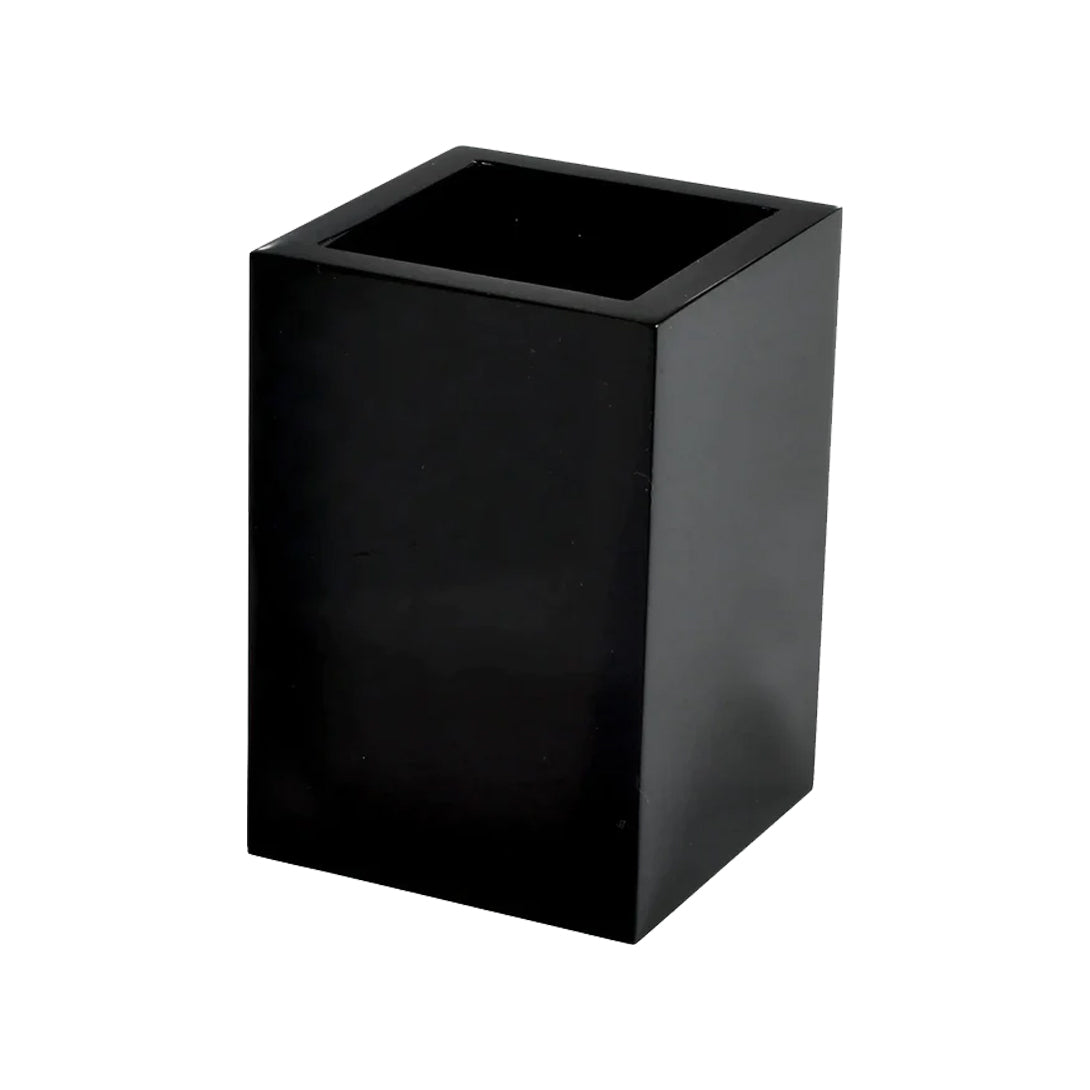 Black Ice Lucite Toothbrush Holder