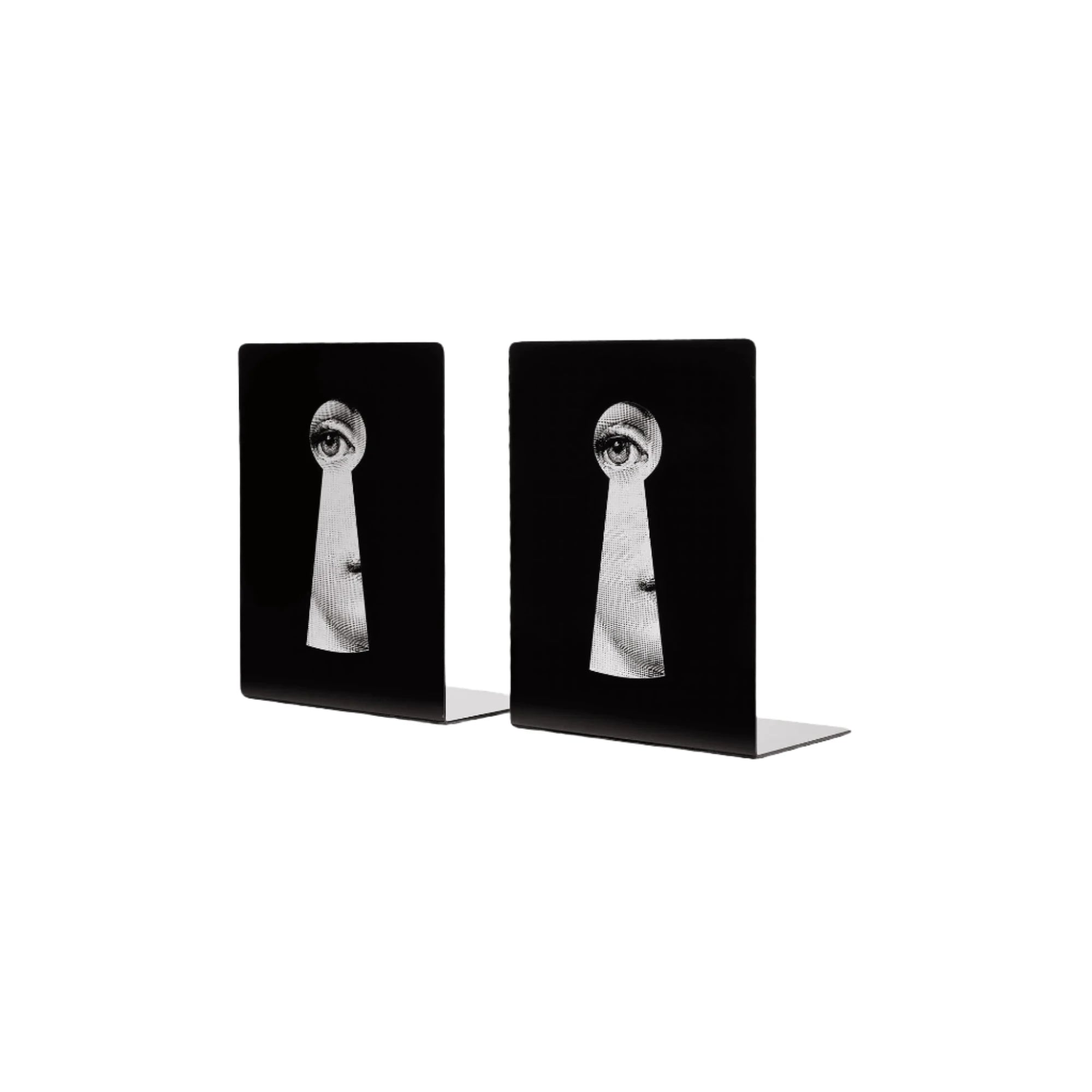 serraturra bookends in black by fornasetti | Lakeview Home home decor gifts accessories