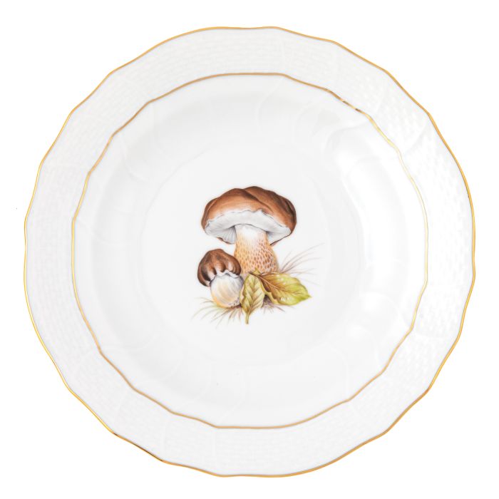 Mushroom Luncheon Plate Collection Motif 03