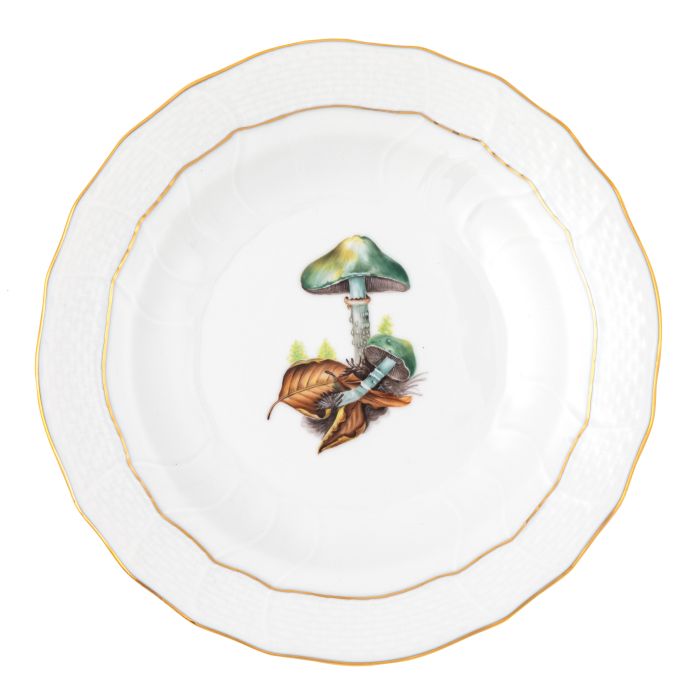 Mushroom Luncheon Plate Collection Motif 06