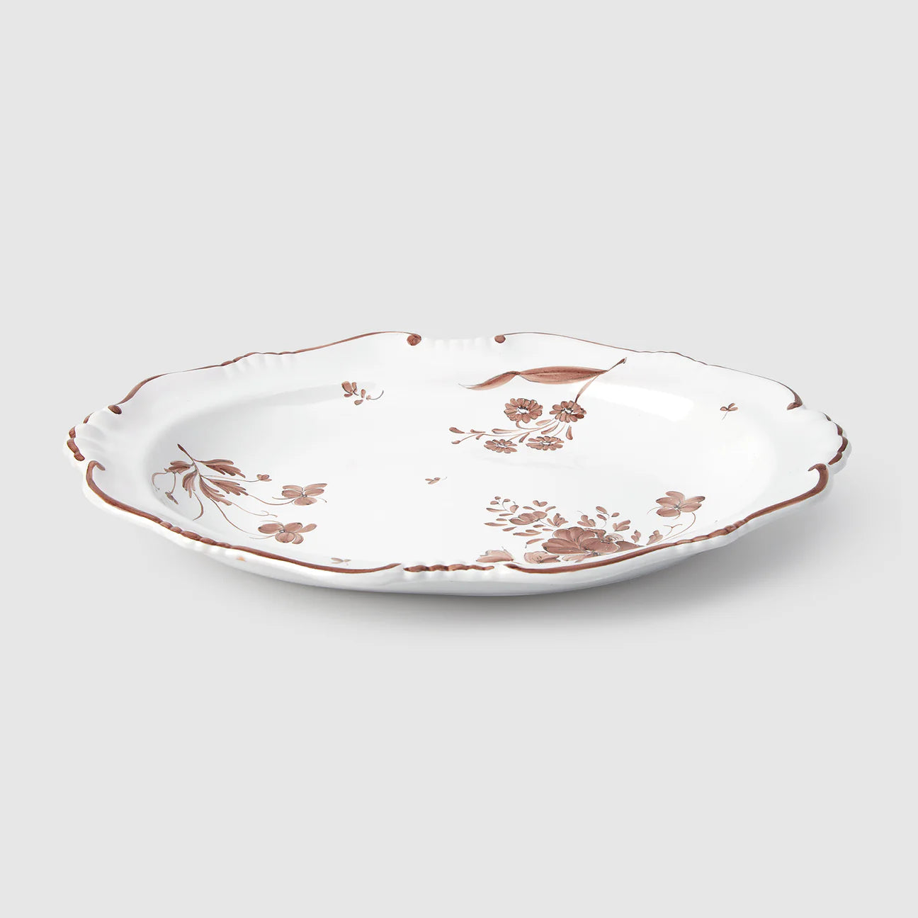 Camaieu Oval Serving Dish, Chocolat