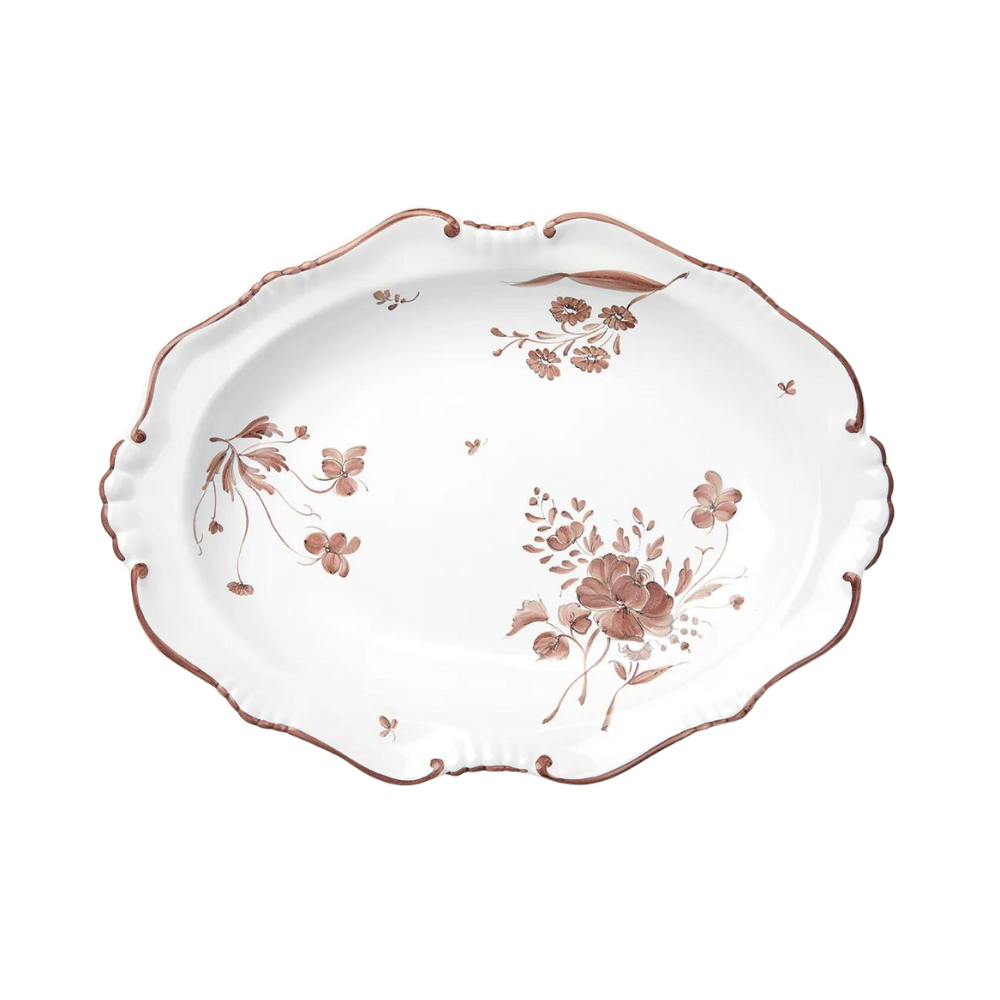 Camaieu Oval Serving Dish, Chocolat