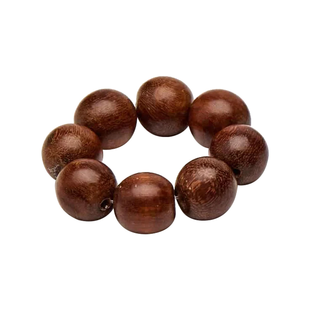 Cocoa Wood Bracelet Napkin Ring, Brown, Set of 4