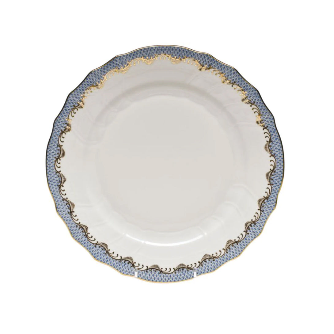 Fish Scale Dinner Plate, Light Blue