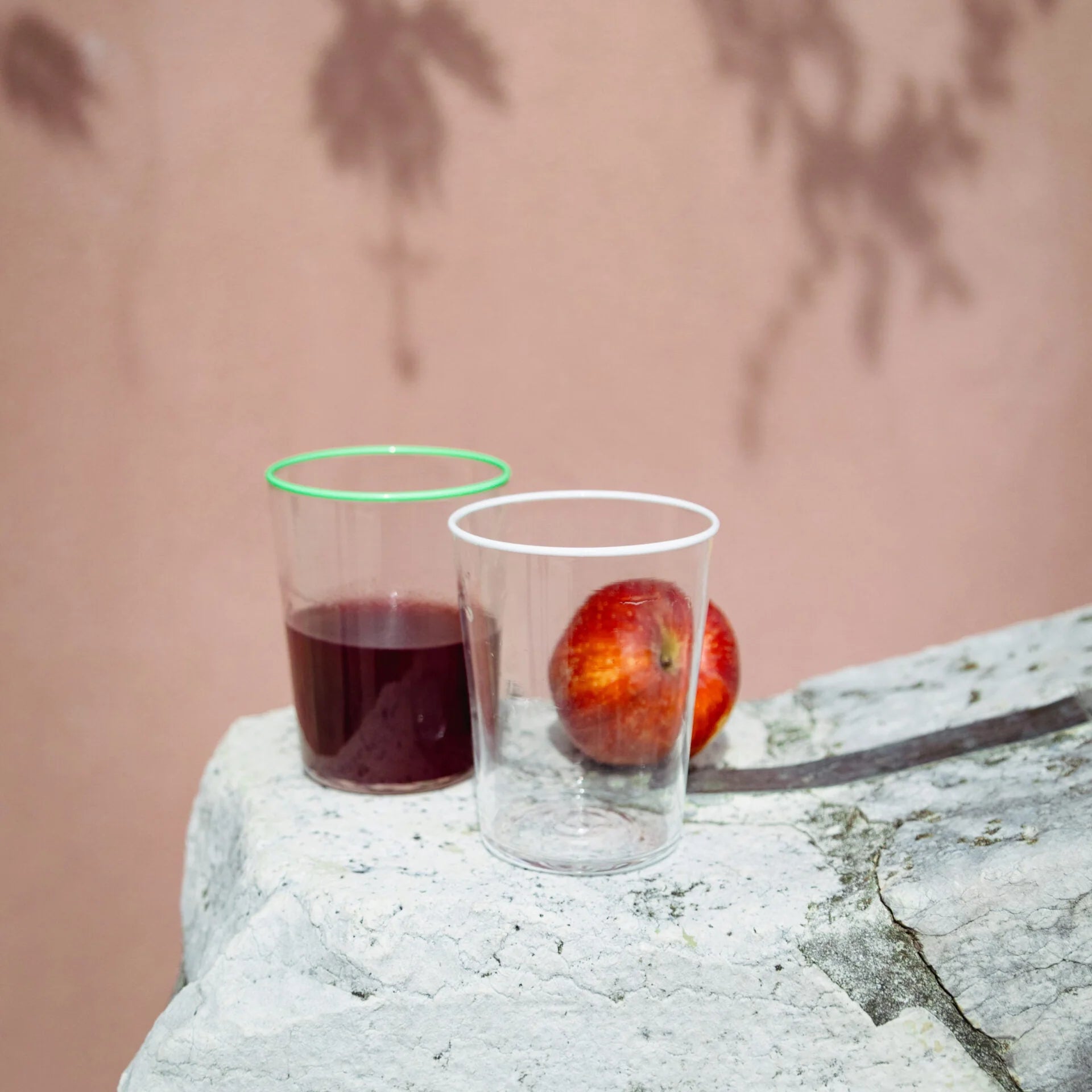 Summer Glasses with Colored Rim