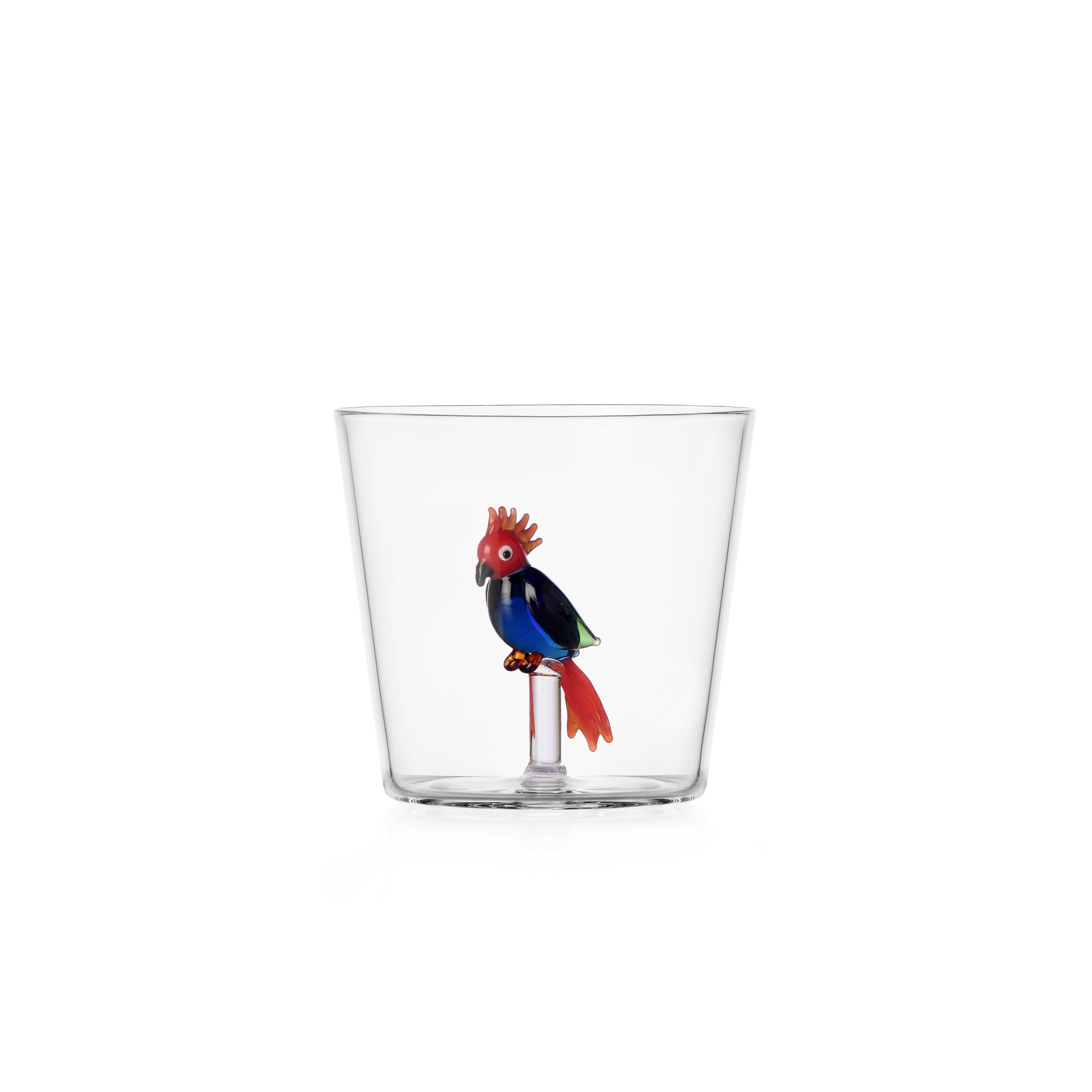 Talking Trees Red/Blue Cockatoo Tumbler