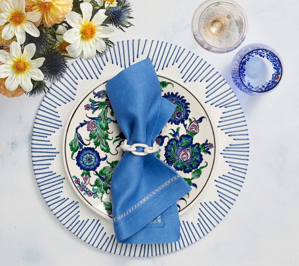 Enamel Chain Link Napkin Ring (Set of 4)