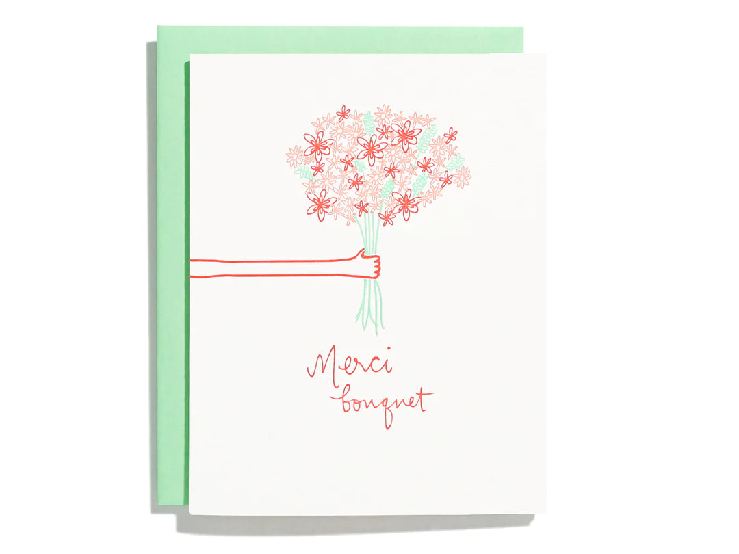 Merci Bouquet Card