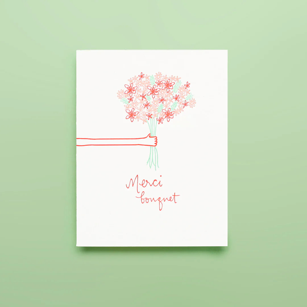 Merci Bouquet Card