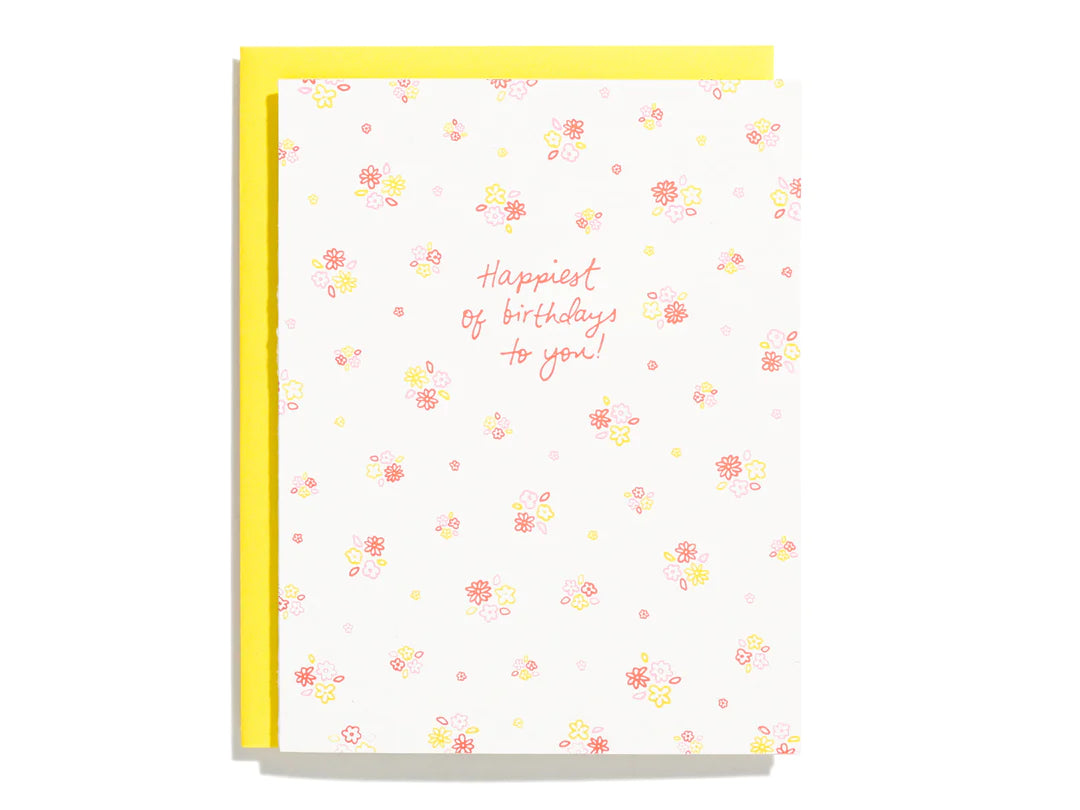 Ditsy Floral Birthday Card