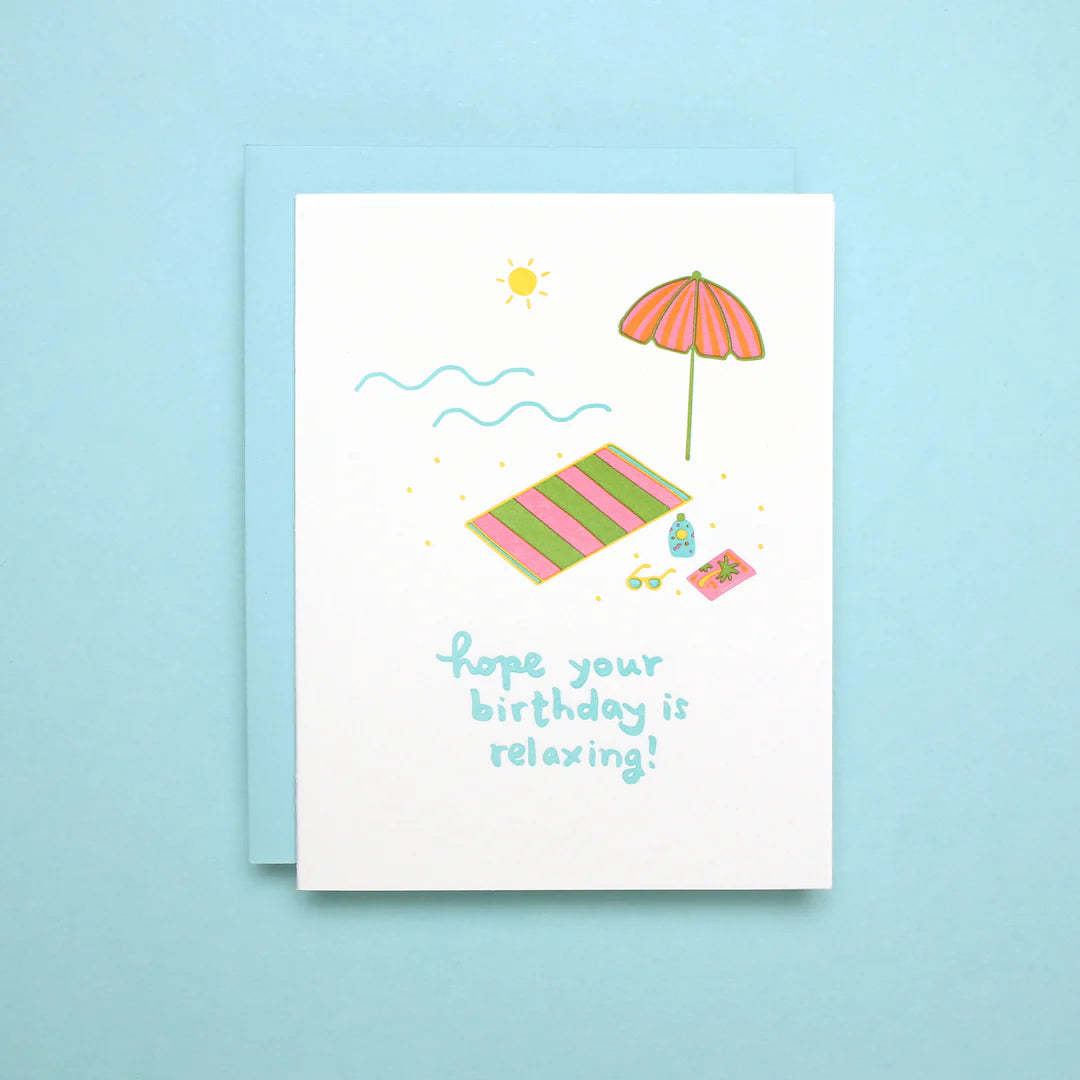 Beach Birthday Card