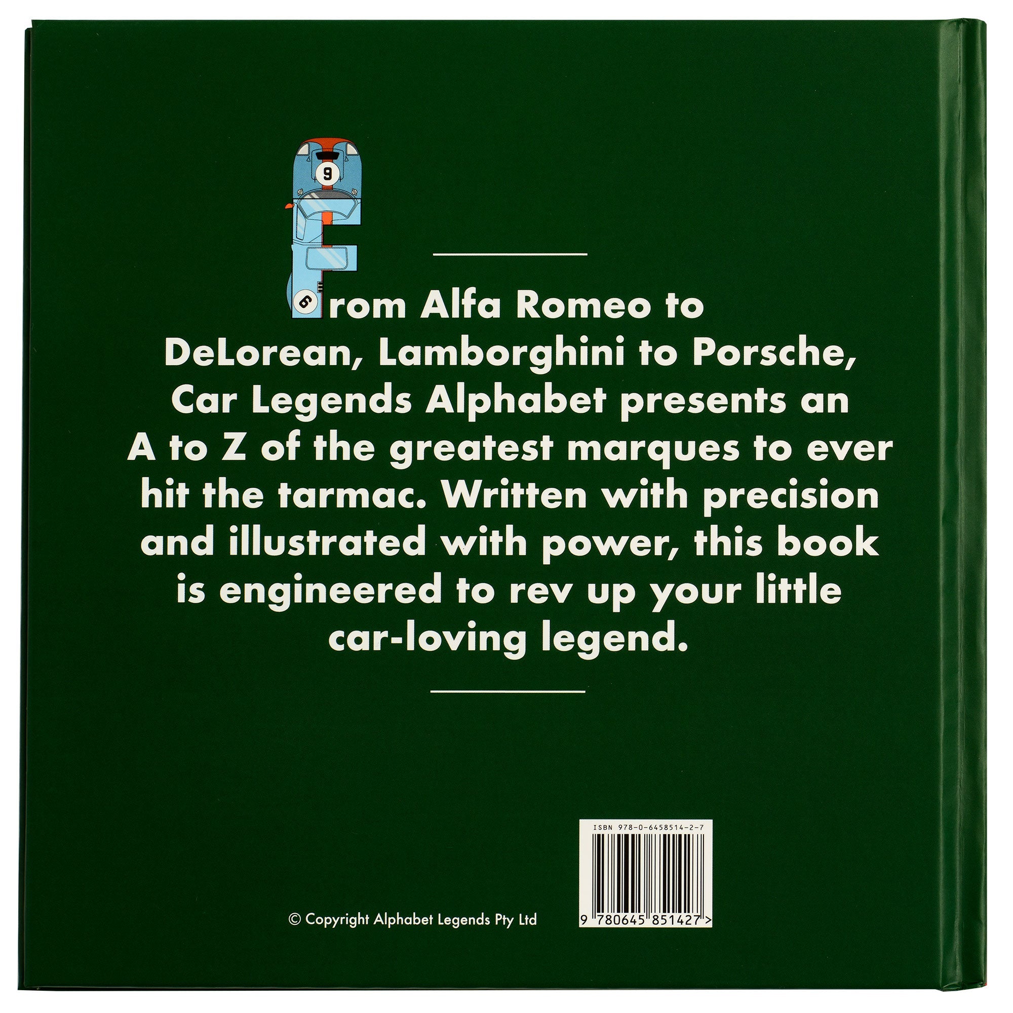 Car Legends Alphabet Book