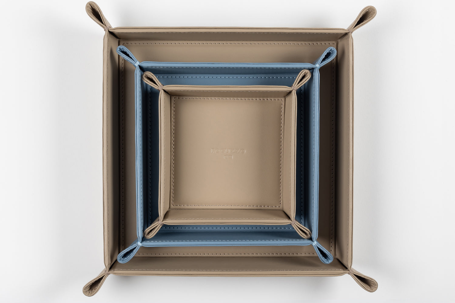 Picasso Square Leather Vide Poche Tray