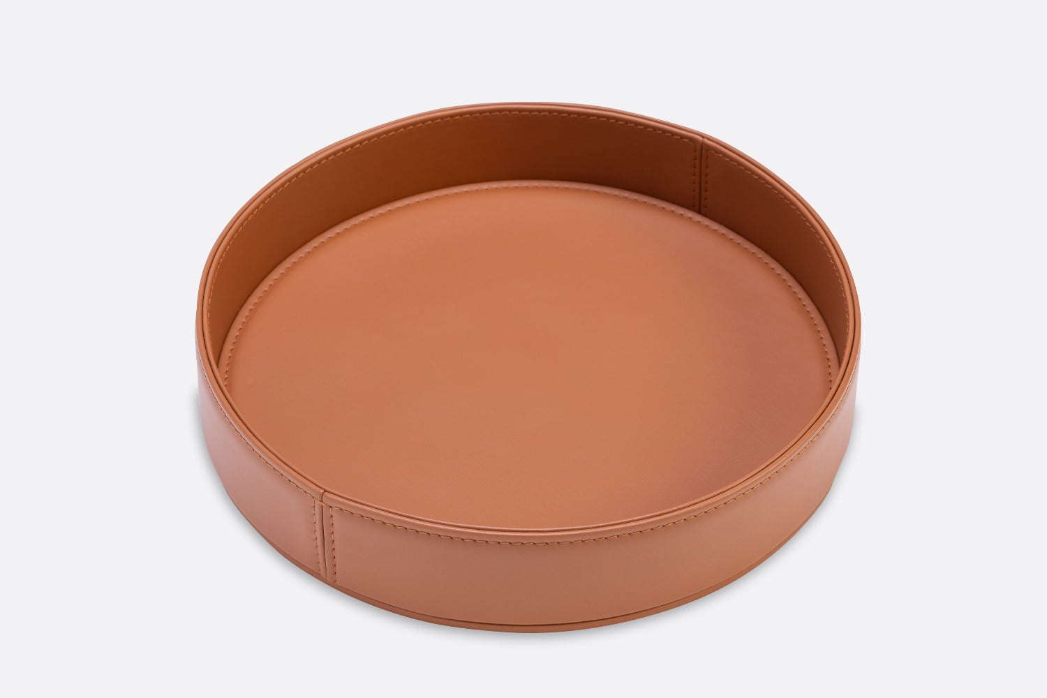 Kandinsky Round Leather Vide Poche Tray