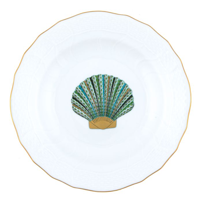 Aquatic Scallop Shell Dessert Plate