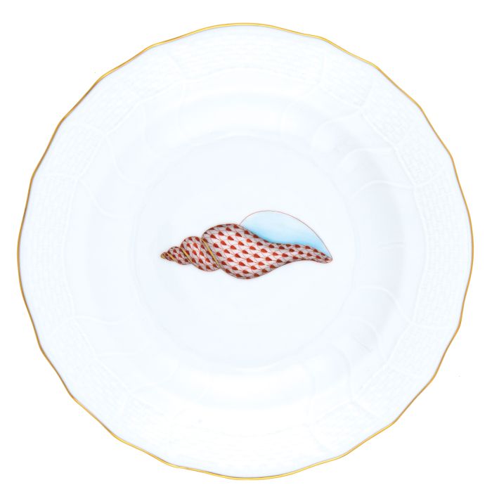 Aquatic Tulip Shell Dessert Plate