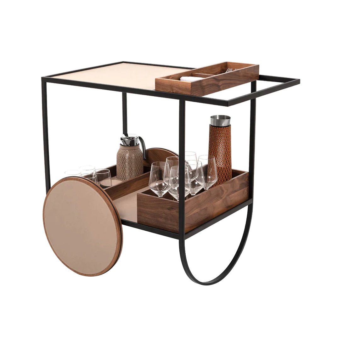 Magenta Serving Trolley, Taupe
