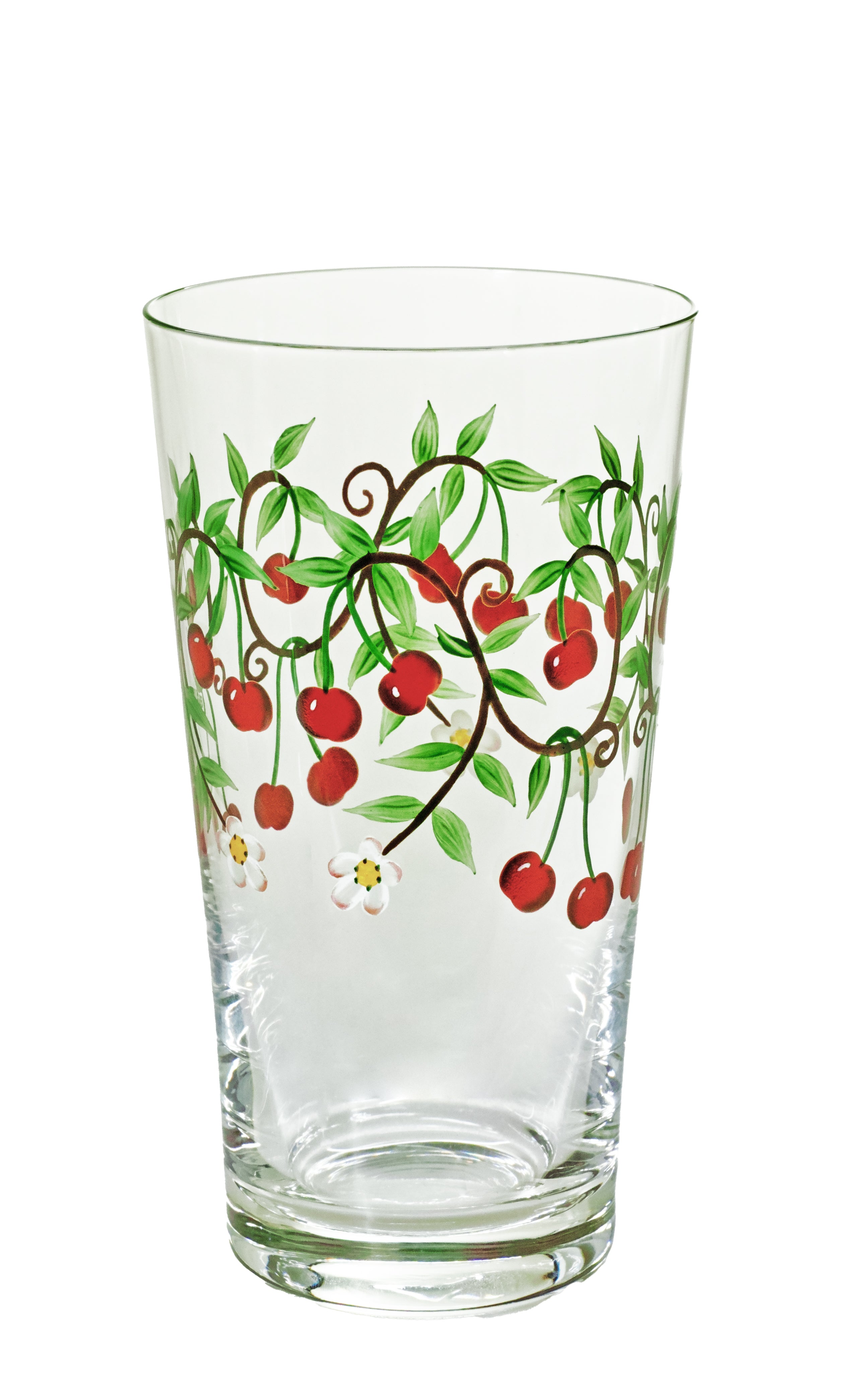 Olivia Clear Glass Cherry Tumbler