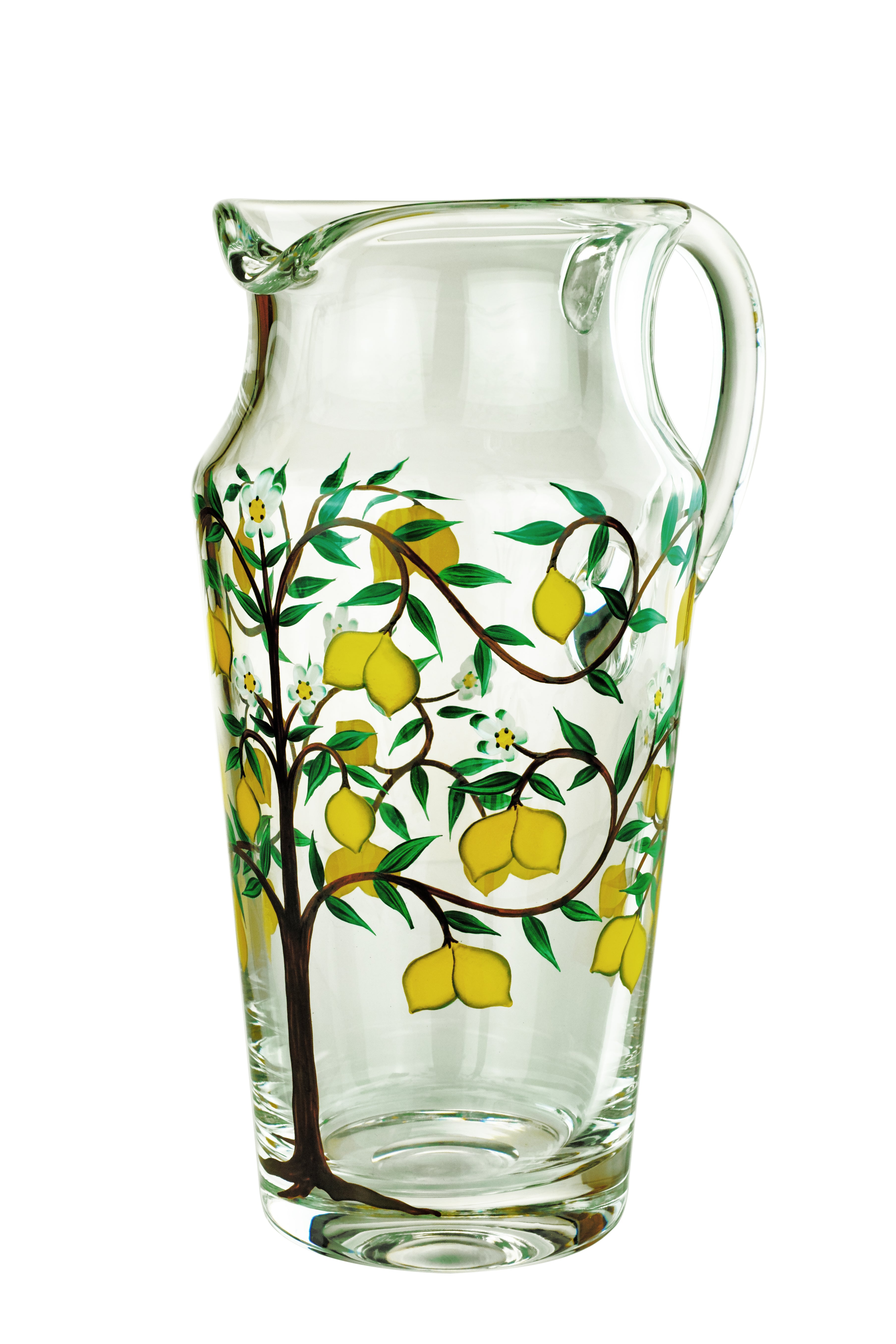 Olivia Clear Glass Opulent Lemon Pitcher