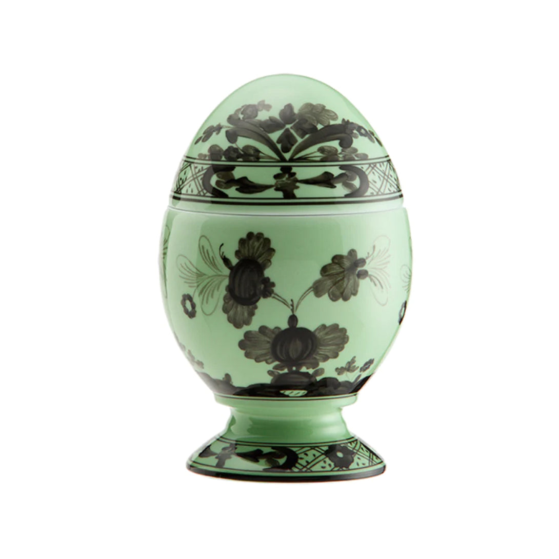 Oriente Italiano Egg Holder with Cover, Bario, Small