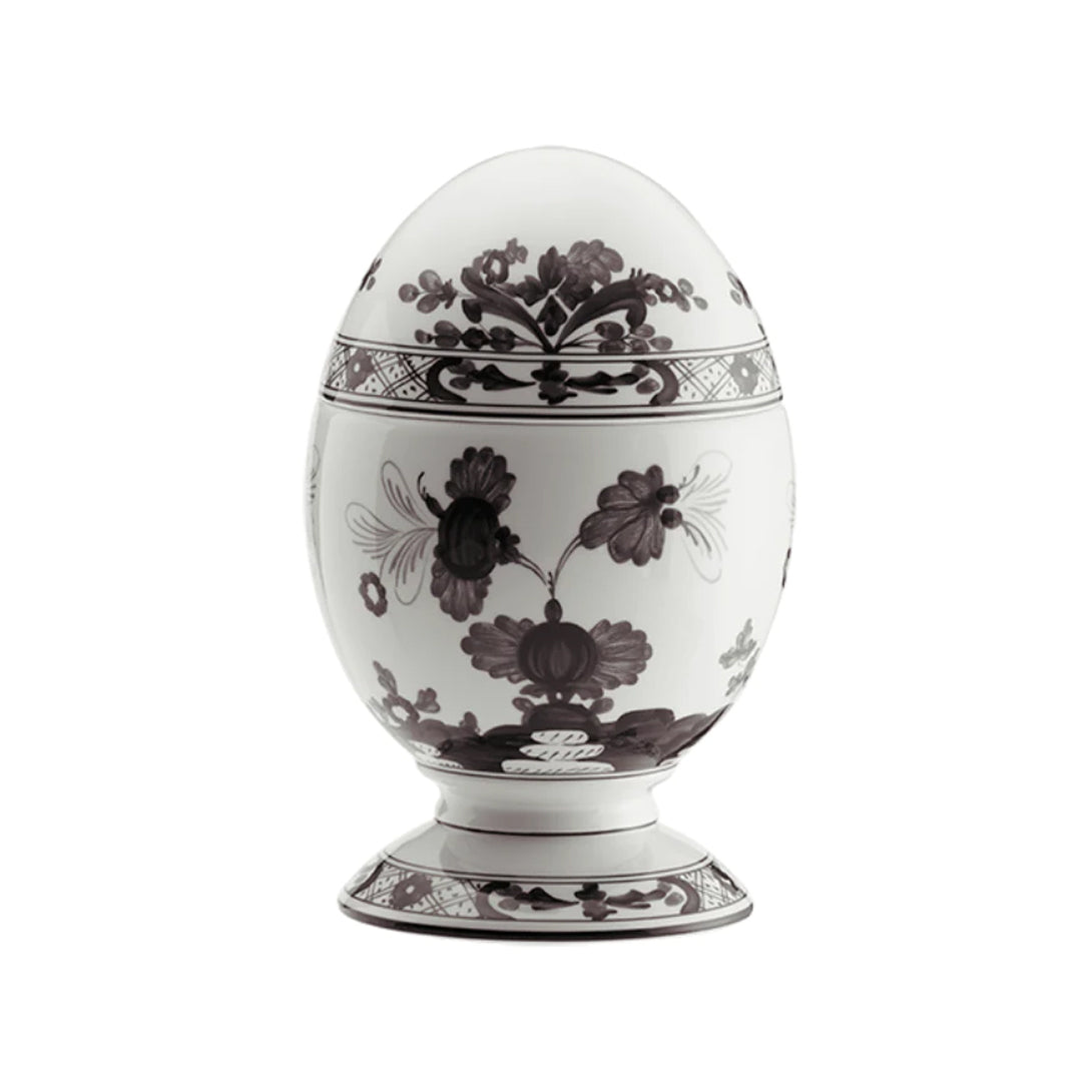 Oriente Italiano Egg Holder with Cover, Large, Albus