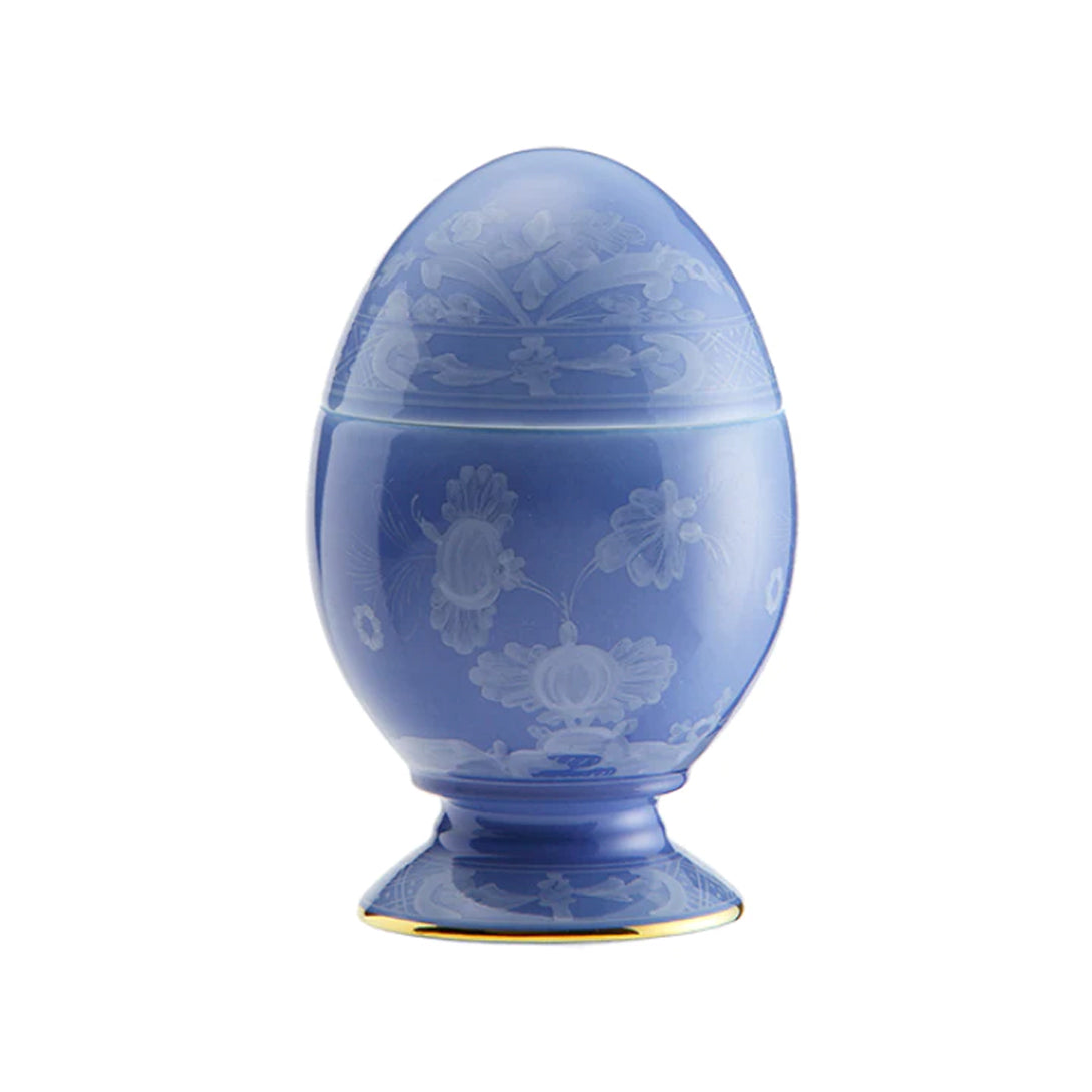 Oriente Italiano Egg Holder with Cover, Pervinca, Small