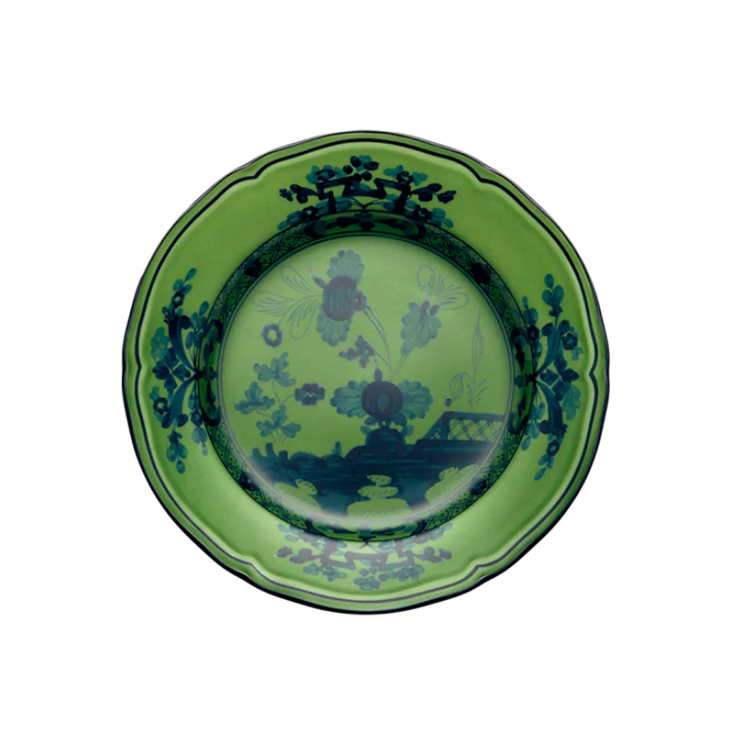 Oriente Italiano Bread Plate, Malachite