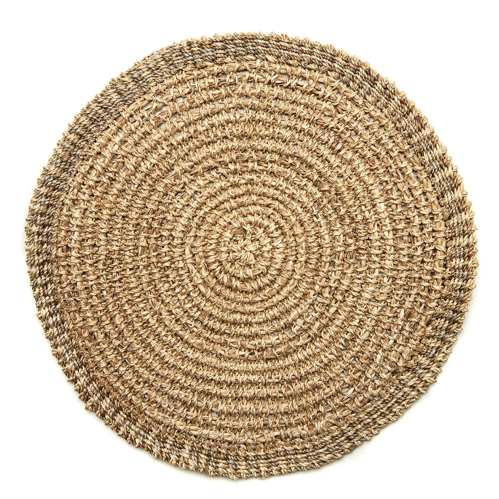 Crochet Abaca Placemat, Natural, Set of 4