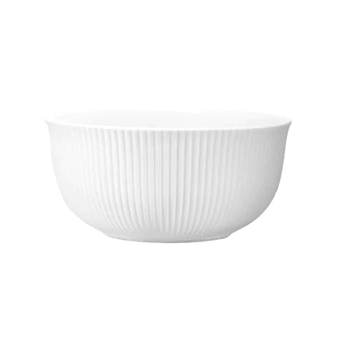 Plissee Bowl, White