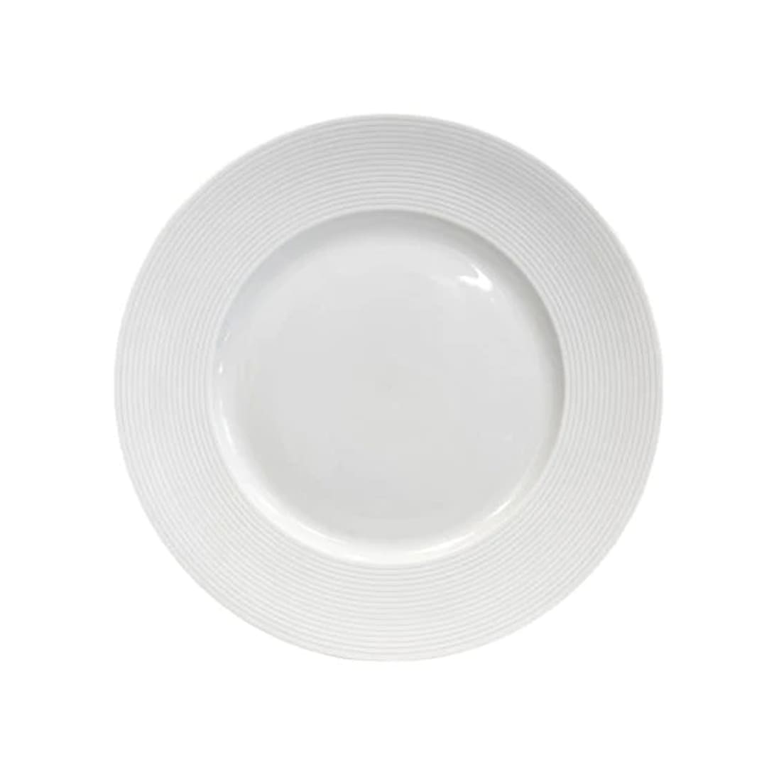 Plissee Charger Plate, White