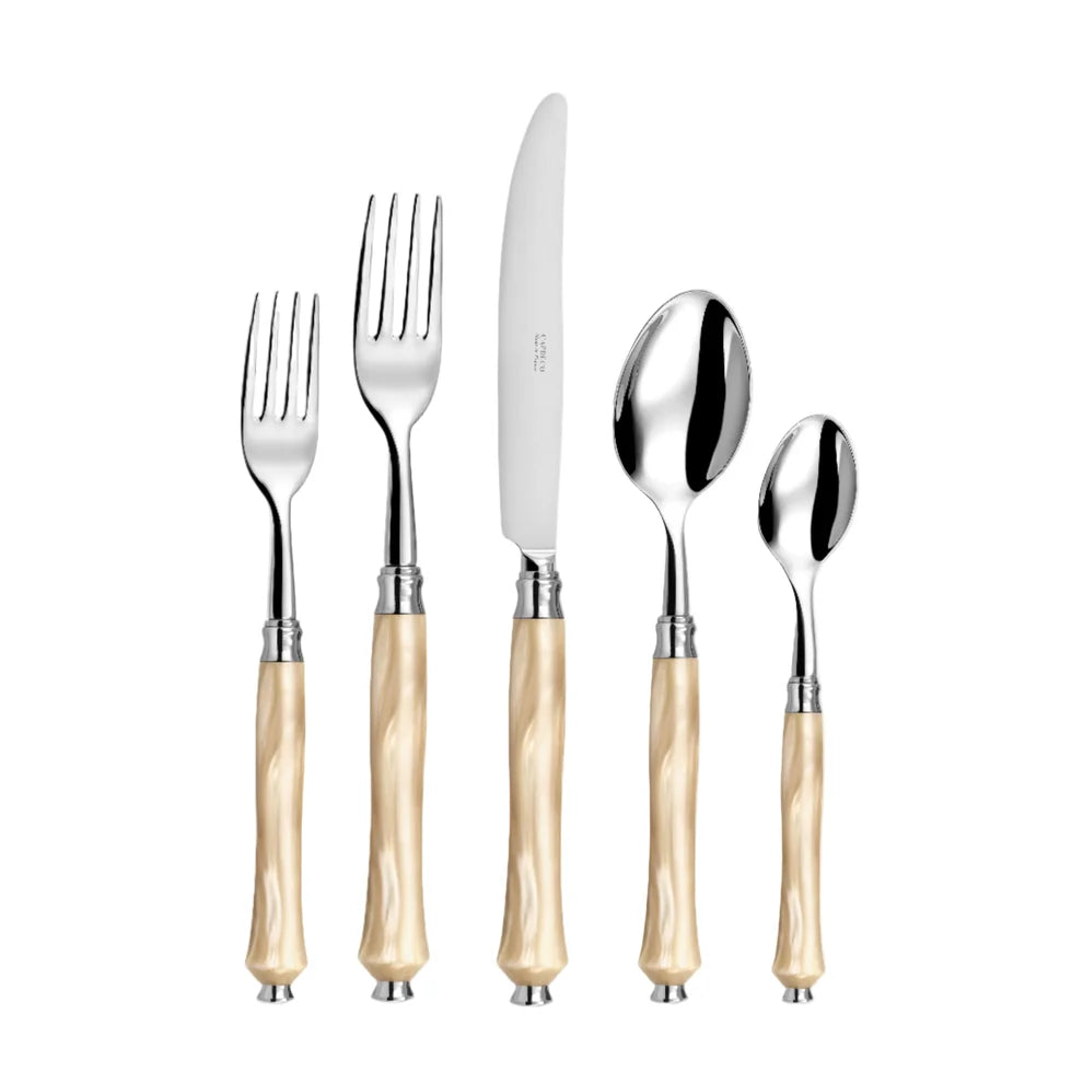 Pluton Pearly Horn  Flatware 5 PCS