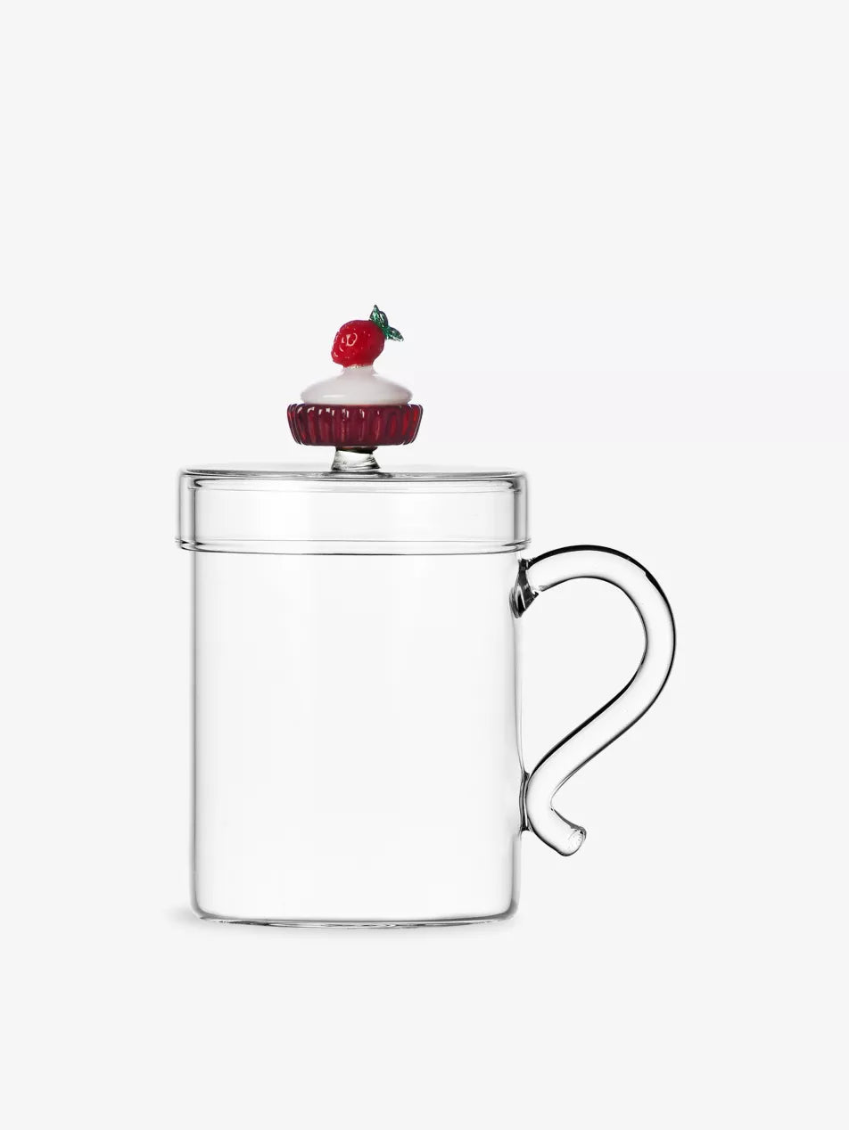 Patisserie Strawberry Cake Mug with Lid
