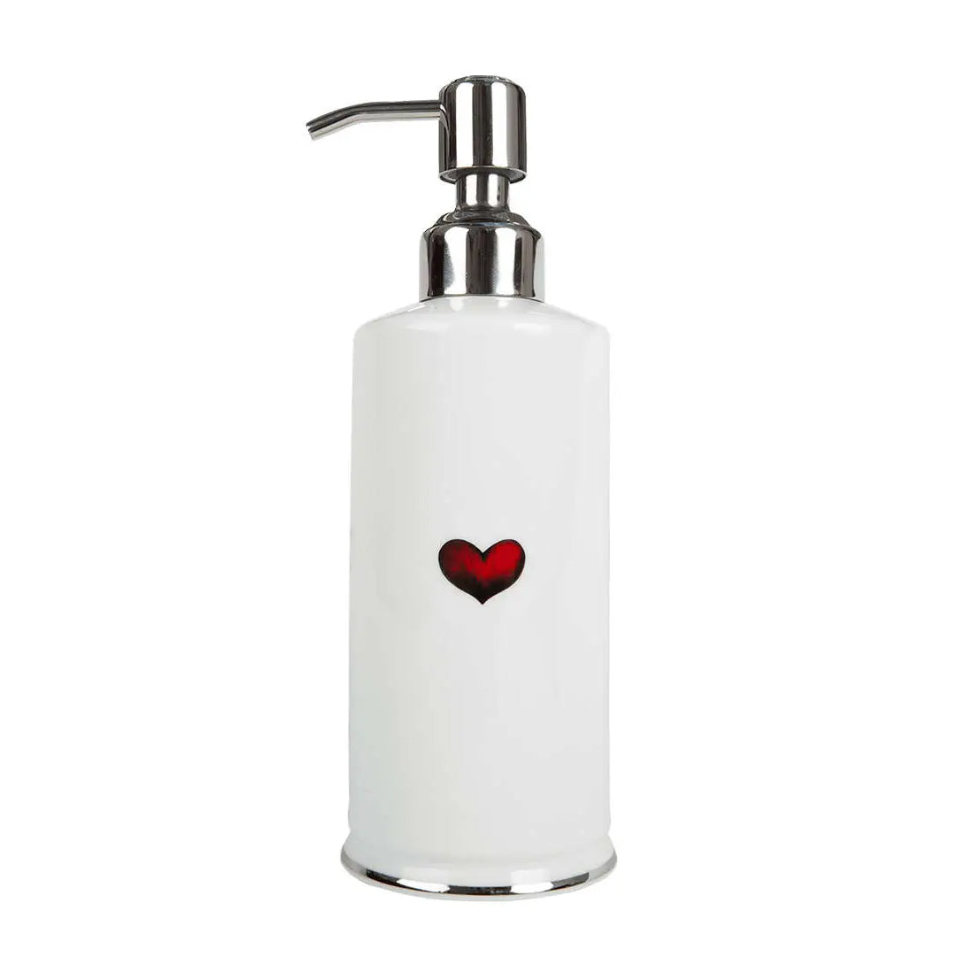 Red Love Heart Soap Dispenser