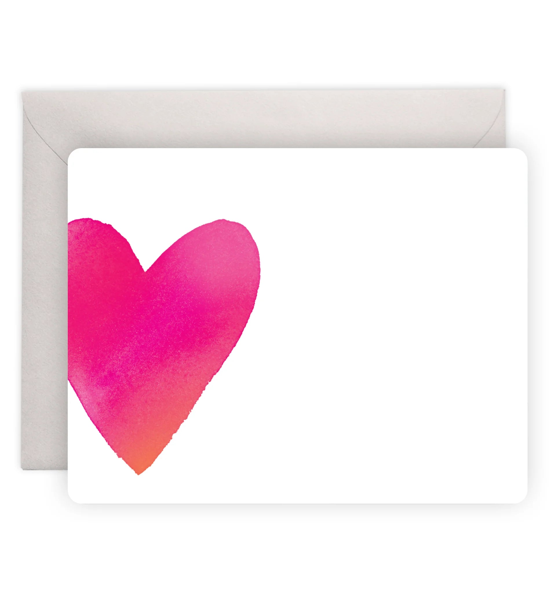 Big Heart Flat Note Cards