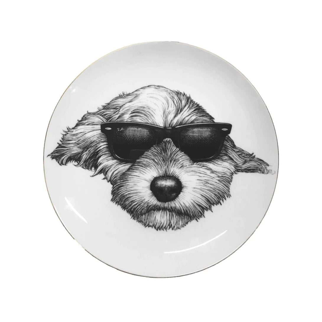 Cockapoo Dog Table Sidney Cockapoo Dog Plate | Lakeview Home