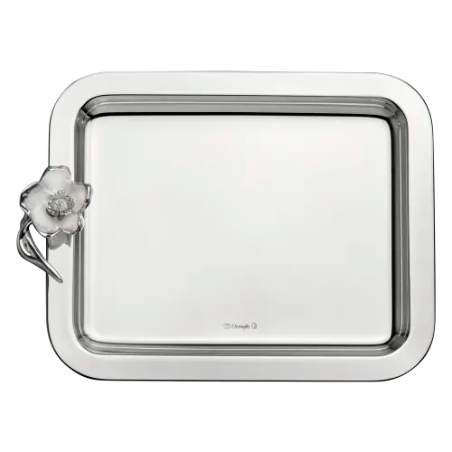 Anemone Silver Plated Tray