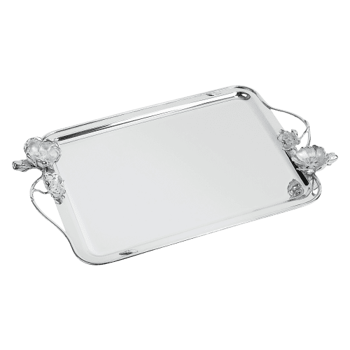 Anemone Silver Plated Tray