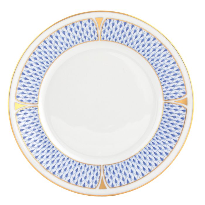 Art Deco Blue Tea Cup and Saucer Set