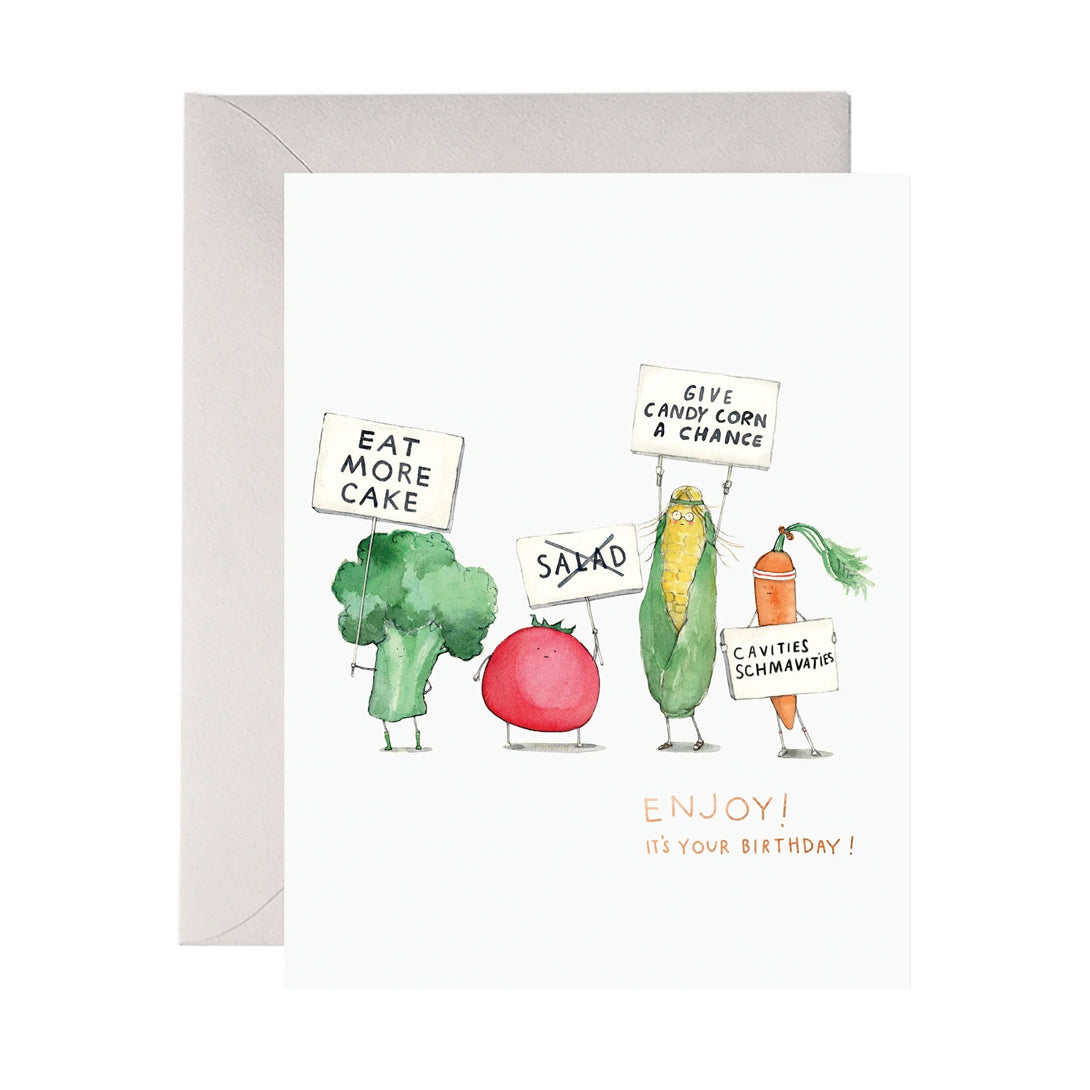 Veggie Strike - Enjoy its your Birthday Card